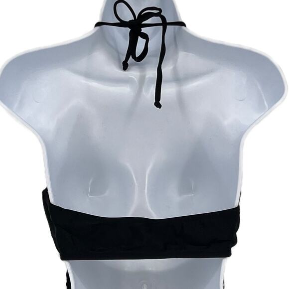 Boho Fringe Bikini Swimsuit Top in Black Size XS - Picture 2 of 5